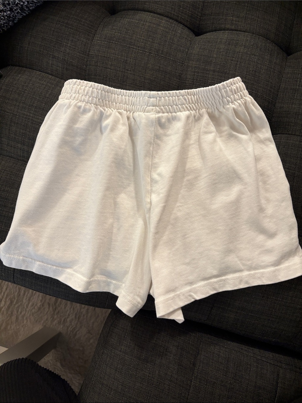 LIKE NEW Wild Fable 100% Cotton Comfy Shorts in Off White - Picture 2 of 5